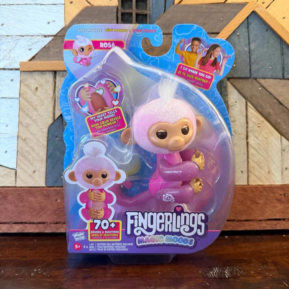 WowWee Fingerlings Interactive Baby Monkey‎ Rosa